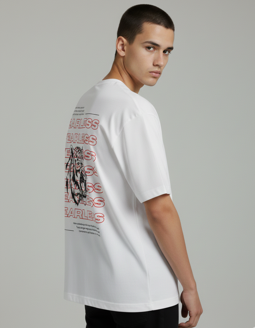 Premium Tiger Printed T-Shirt (white)